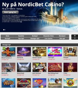 Nordicbet casino og få din bonus