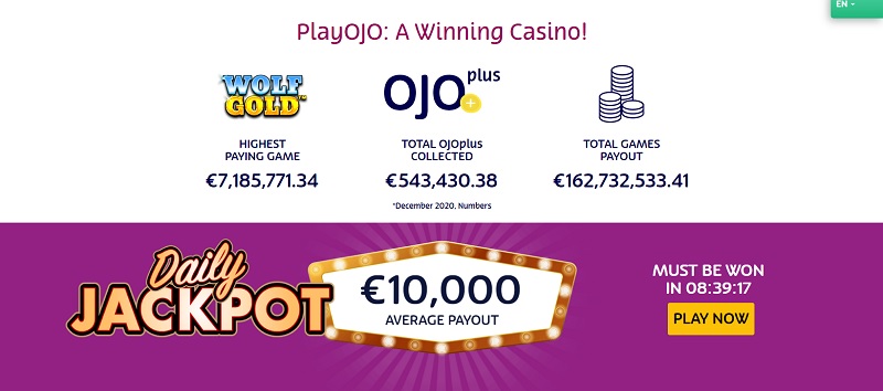 Pelaa OJO Casino Jackpotia