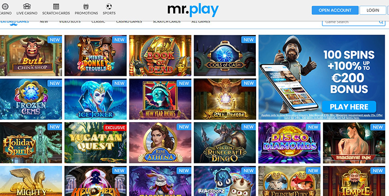 mr play casino games