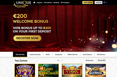 unique casino bonus