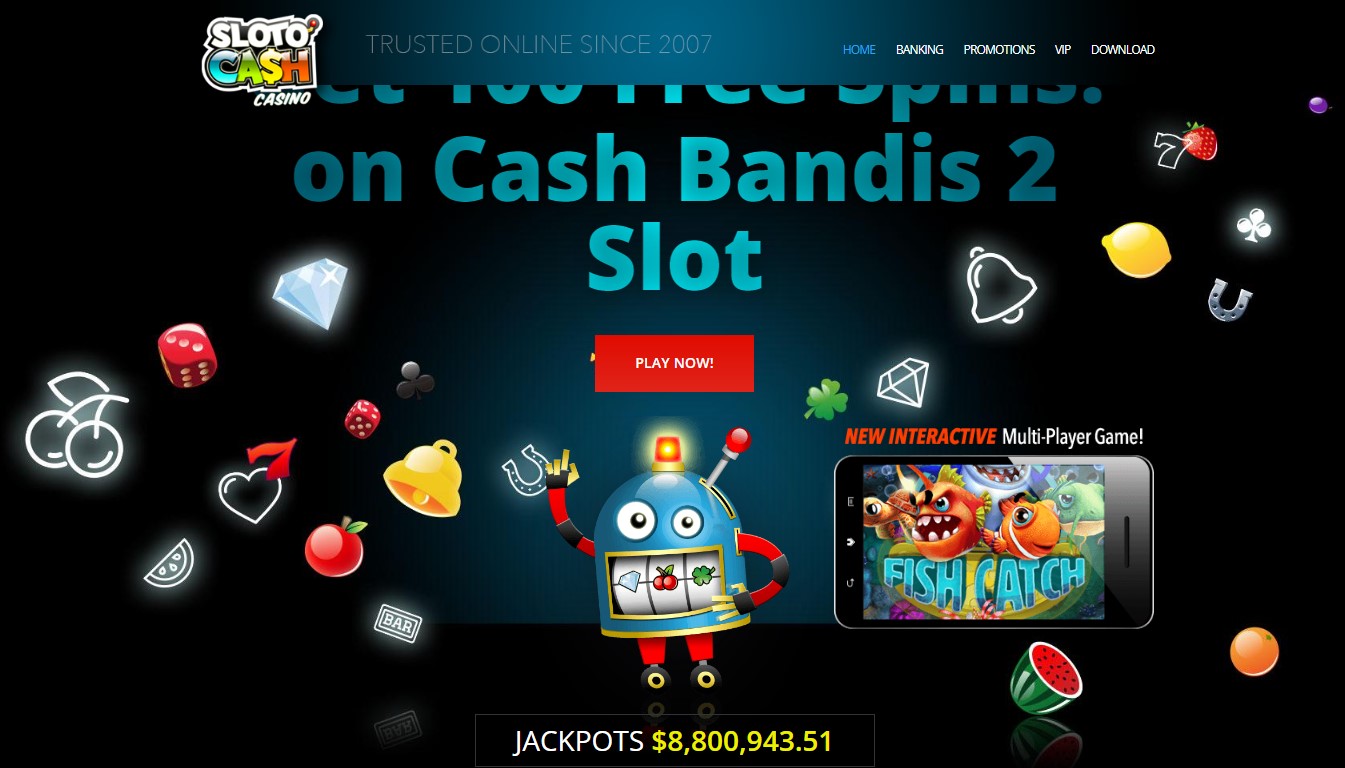 Sloto Cash Casino home