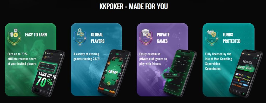 KKPoker features you can enjoy