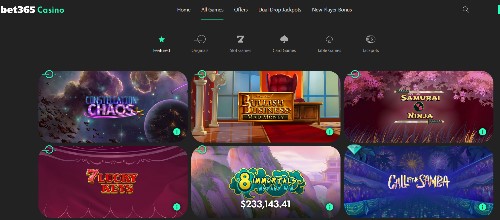 Bet365 casino games