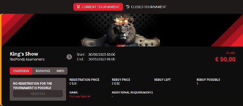 CasinoKing tournament