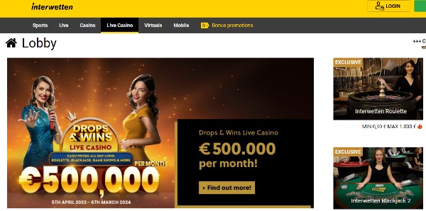 Interwetten casino - live casino