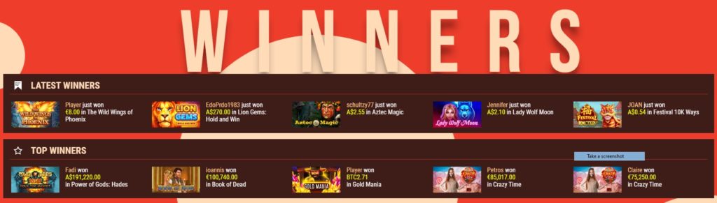 King Billy Casino cashback for all