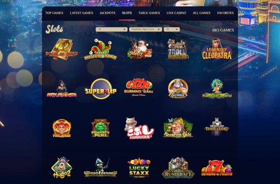 VegaPlus casino games