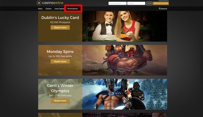 Casino Extra promotions