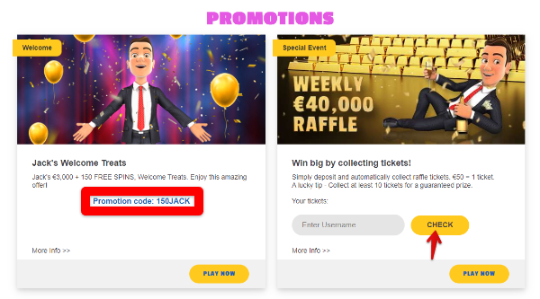 Jackmillion casino promotions