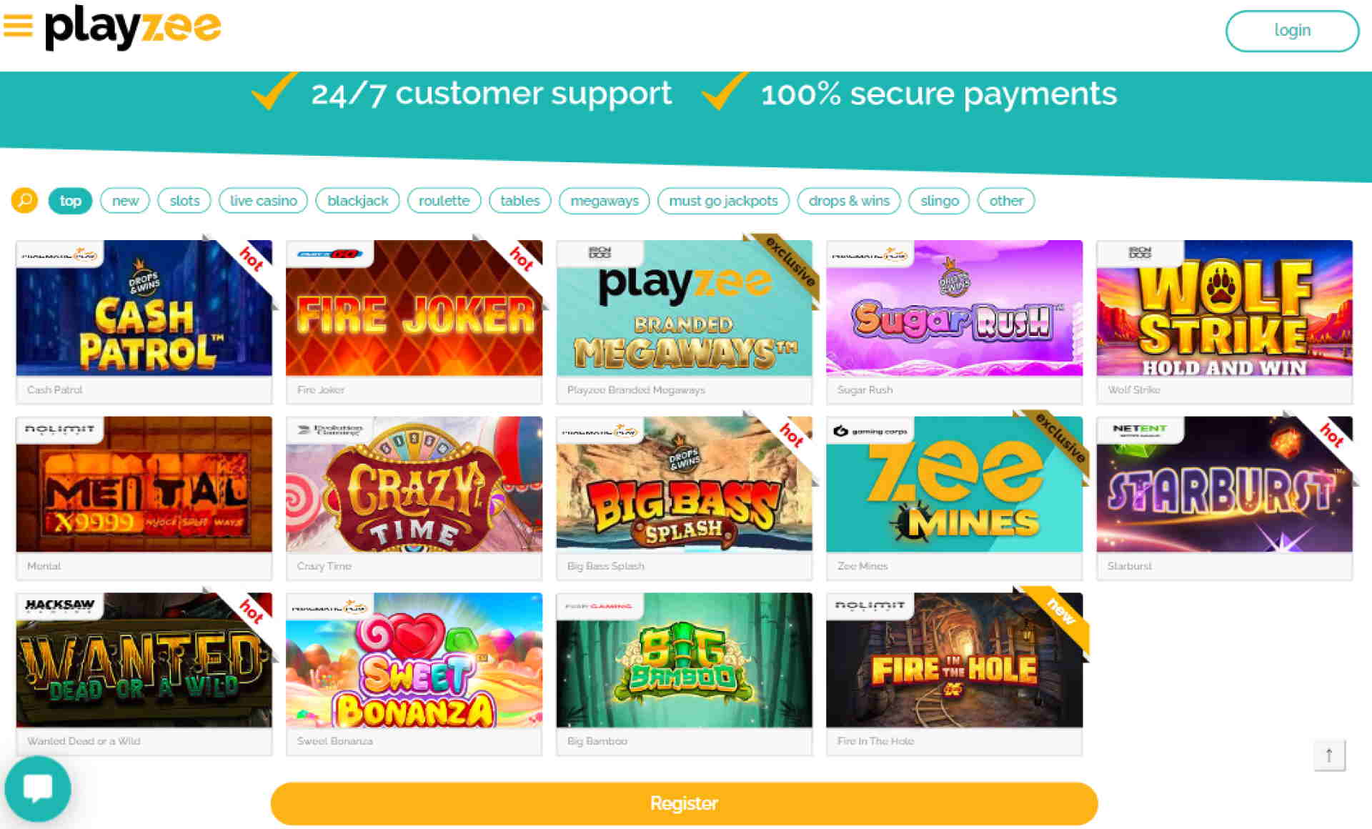 playzee casino games