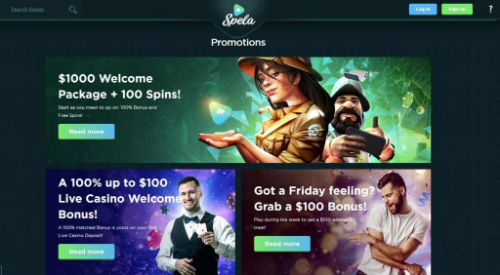 Spela casino promotions and bonuses