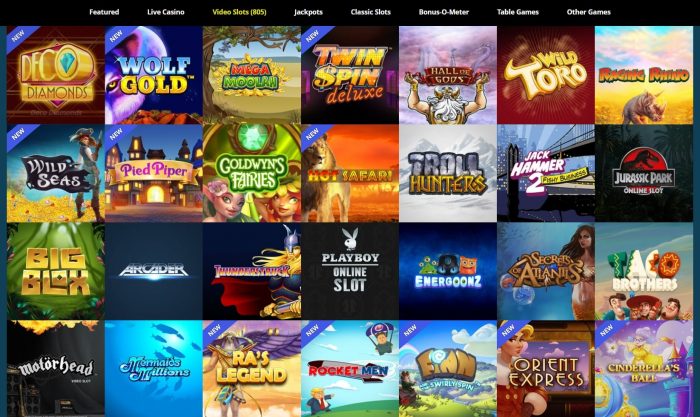 thrills casino games