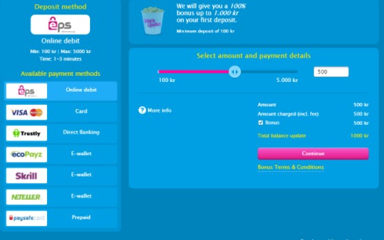 Vera John casino payments