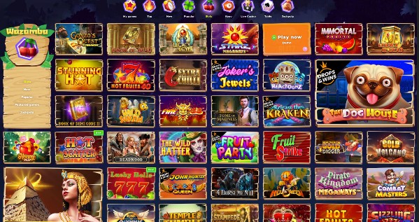 wazamba casino games