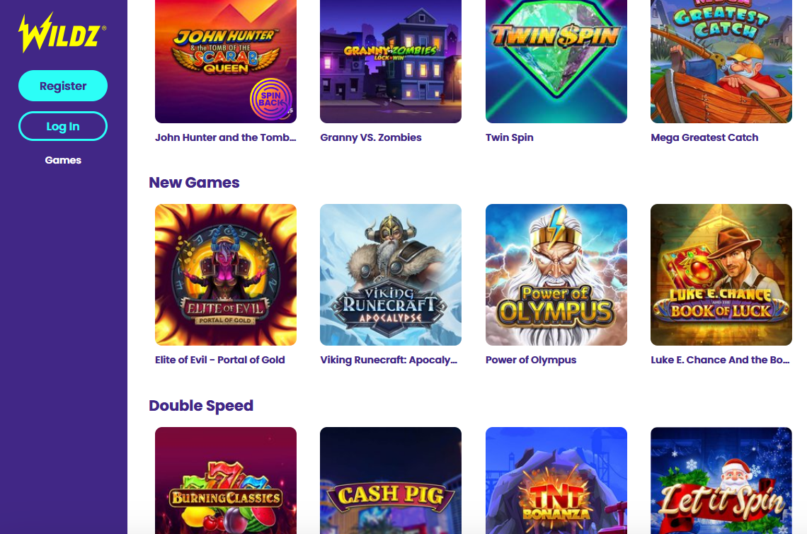 wildz casino games