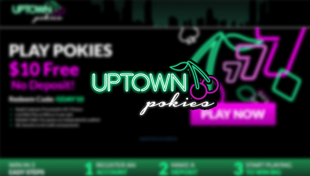 Logo sorot Uptown Pokies