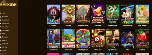 grand rush casino games