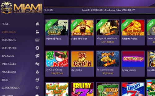 miami club casino games