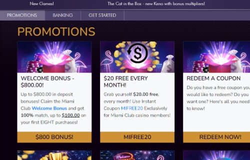 miami club casino promotions