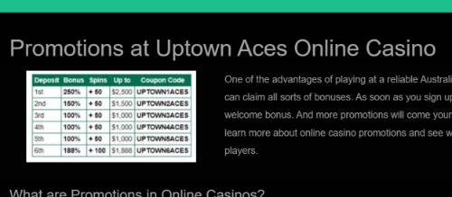 uptown aces casino promotions