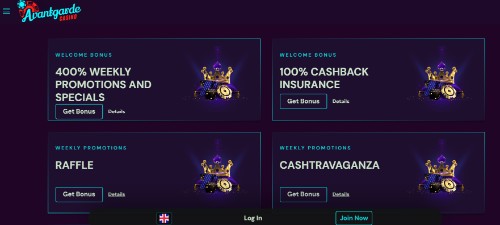 avantgarde casino bonuses