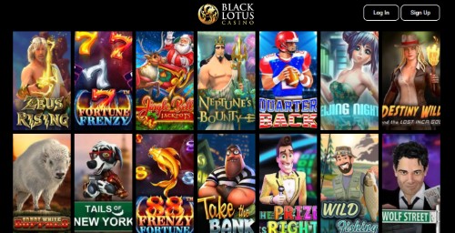black lotus casino games
