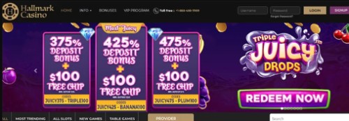 hallmark casino bonuses
