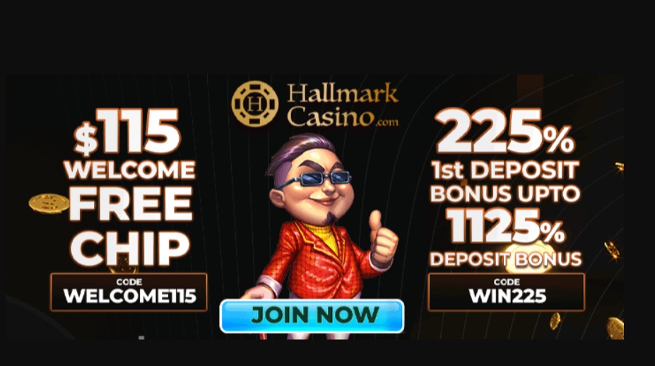 tangkapan layar beranda situs web kasino hallmark