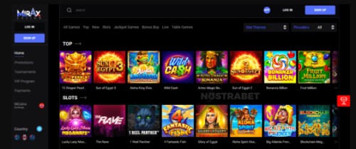 mirax casino games