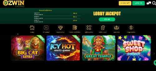 ozwin casino games