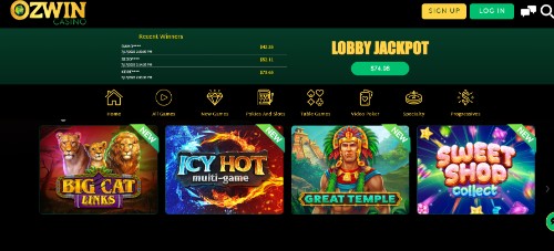 ozwin casino games