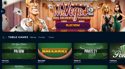 punt casino games