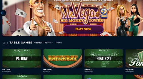 punt casino games