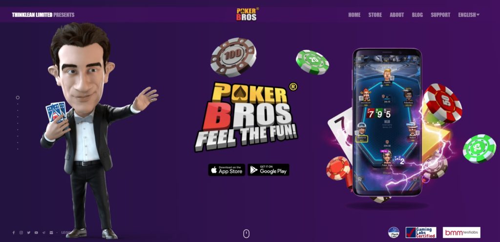 PokerBros front webpage